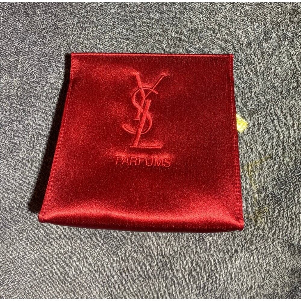 NWOT YSL‎ Parfums Red Silk Bag